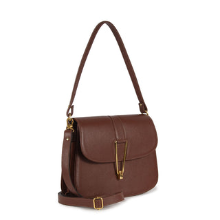 Bolsa Dora Couro Adô Cor Marrom Cacau