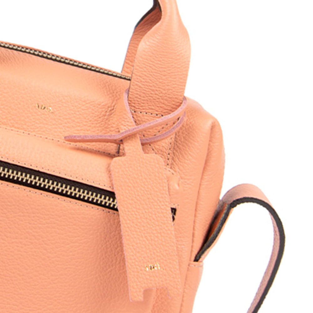 Tag Personalizável Couro Adô Cor Marrom Chai