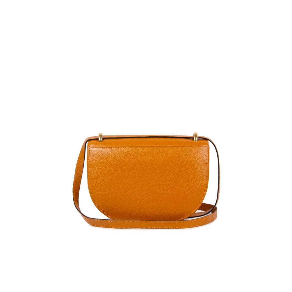 BOLSA OLI PEQUENA COURO ADÔ COR MEL HONEY