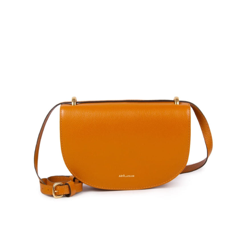 BOLSA OLI PEQUENA COURO ADÔ COR MEL HONEY