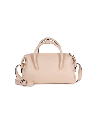 Bolsa Tab Couro Adô Cor Creme Brulee