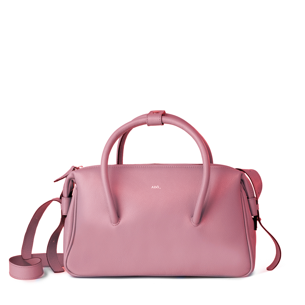 Bolsa Tab Couro Adô Cor Rosa Mauve