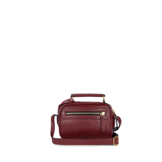 BOLSA BRICK E MINI COURO ADÔ COR FRAMBOESA