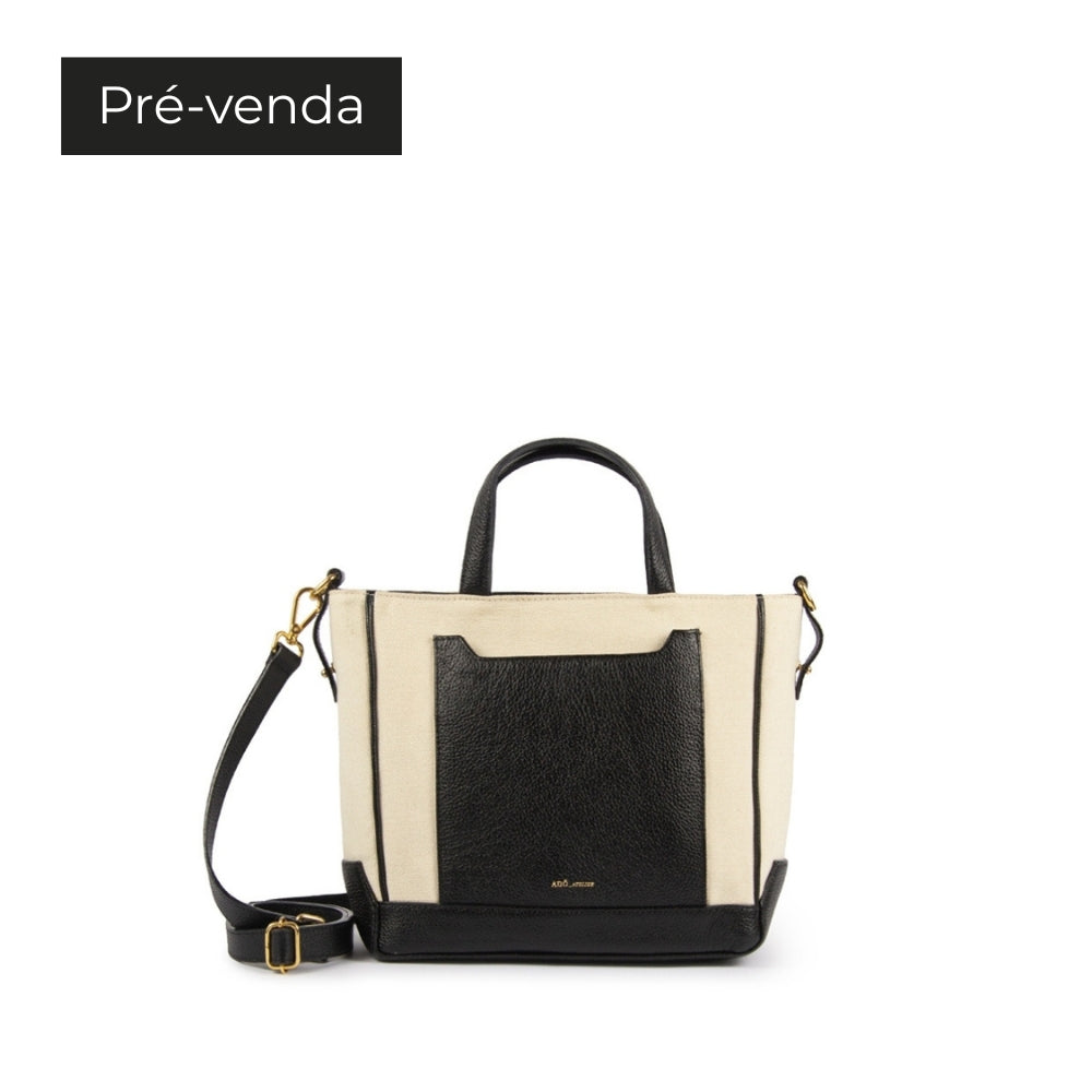 BOLSA TOTE MINI LU FERREIRA COR OFF WHITE BRUMA