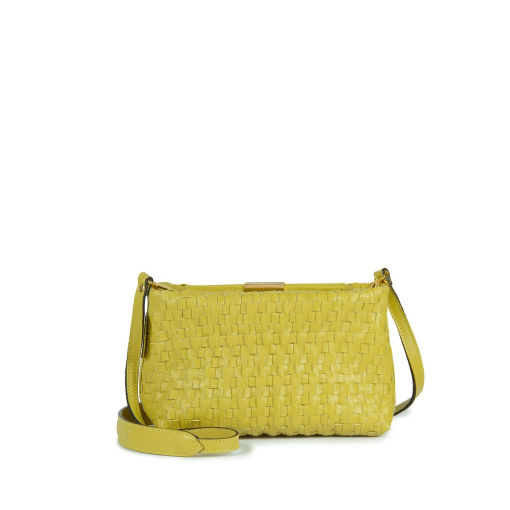 CLUTCH TRESSE COR VERDE PISTACHE