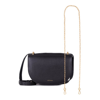 KIT BOLSA OLI COR PRETO + ALÇA AVULSA CORRENTE P DOURADA
