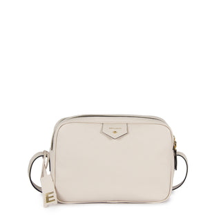 BOLSA CLA E MEDIA COURO ADÔ COR BRANCO LATTE