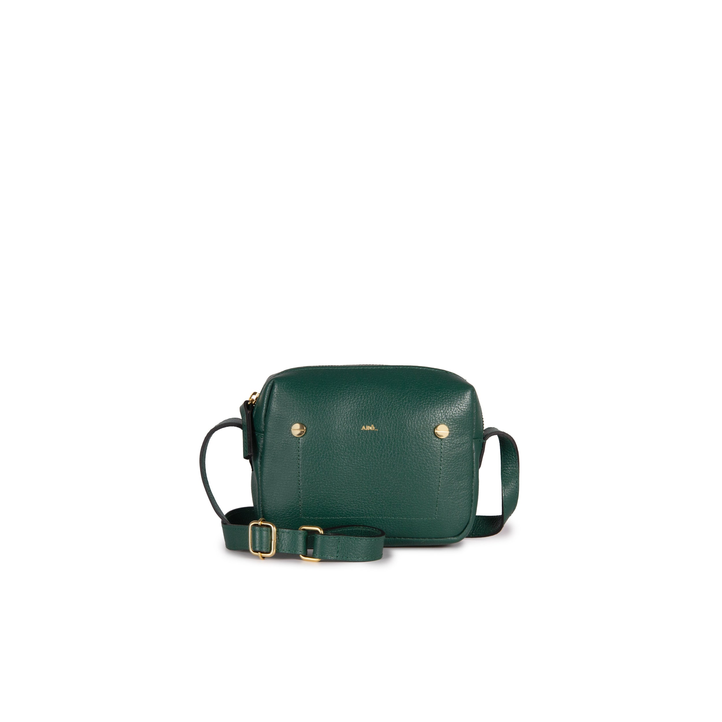 Bolsa Block Mini E Couro Adô Cor Verde Noturno