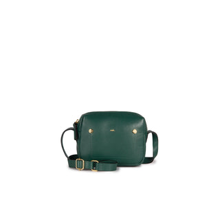 Bolsa Block Mini E Couro Adô Cor Verde Noturno