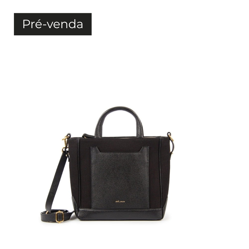 BOLSA TOTE MINI LU FERREIRA COR PRETO