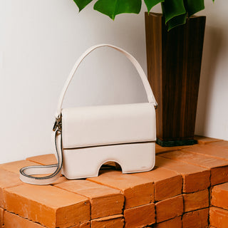 Bolsa Opening Couro Adô Cor Branco Latte