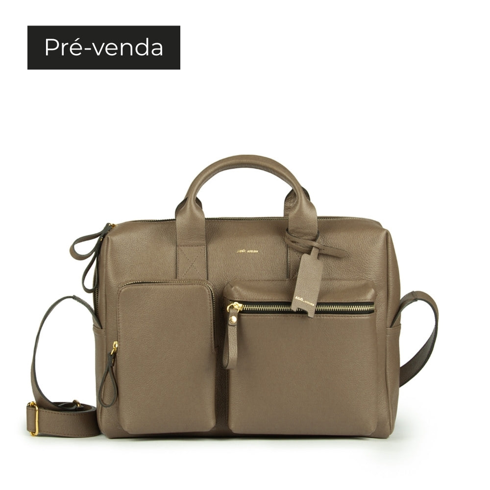 BOLSA MKA MEDIA COR CINZA FENDI