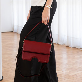 Bolsa Opening Couro Adô Cor Framboesa