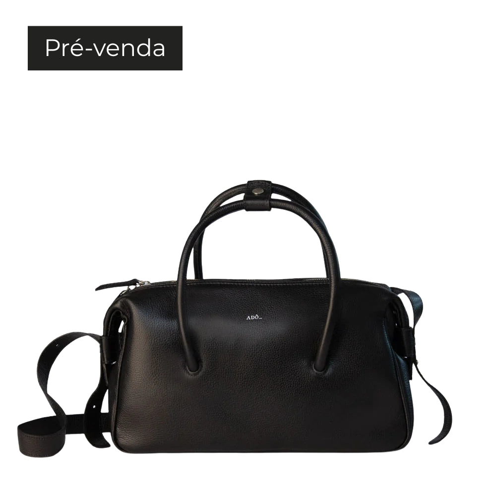 BOLSA TAB COURO ADÔ COR PRETO