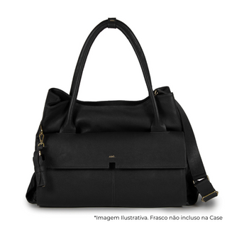 BOLSA COLLAB AMANDA COURO ADÔ COR PRETO