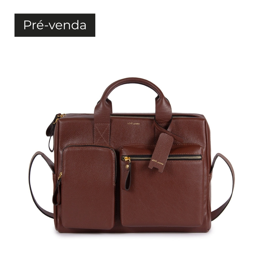 BOLSA MKA MEDIA COR MARROM CACAU