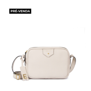 BOLSA CLA E - PEQUENA COURO ADÔ COR BRANCO LATTE