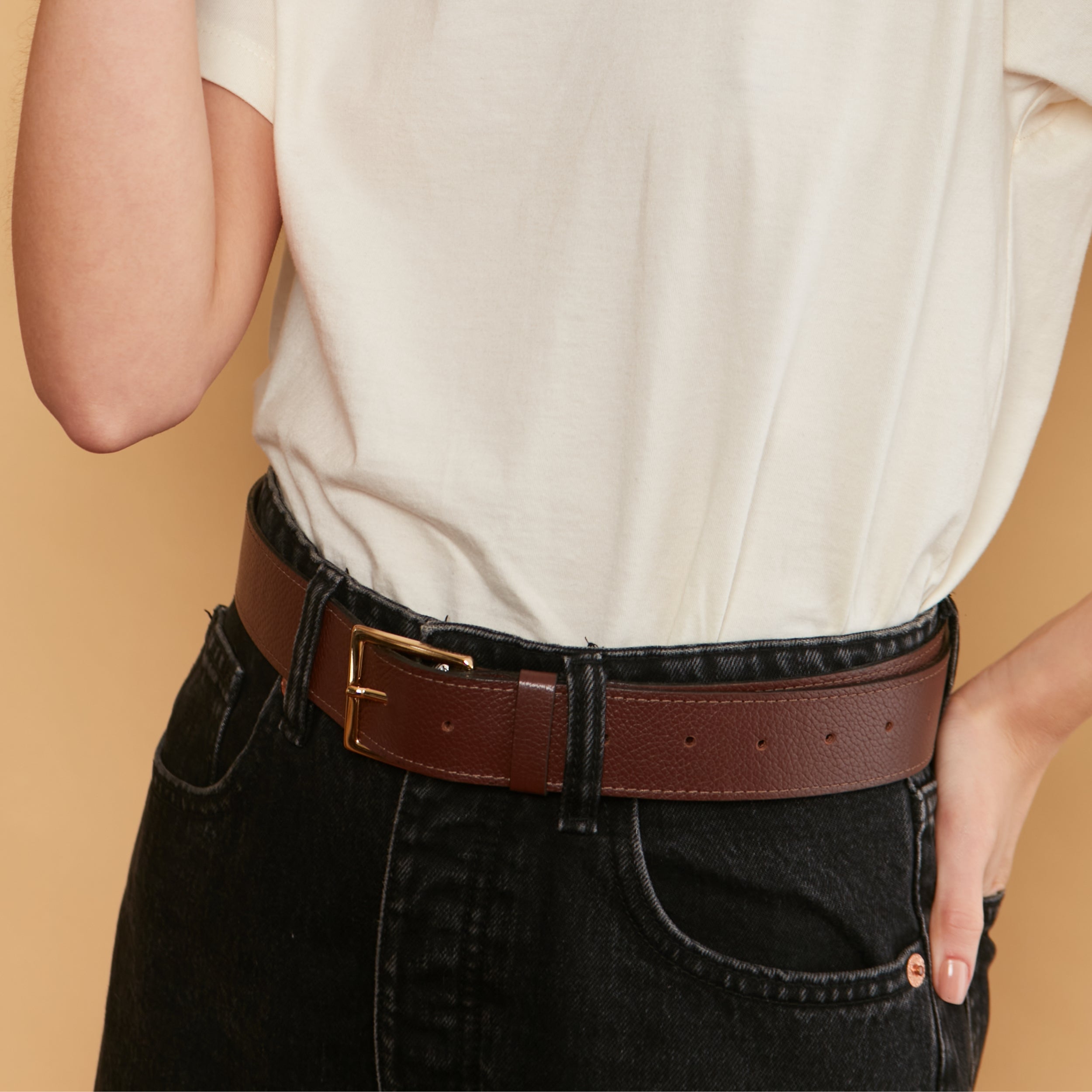 Cinto Essencial Adô Cor Marrom Cacau