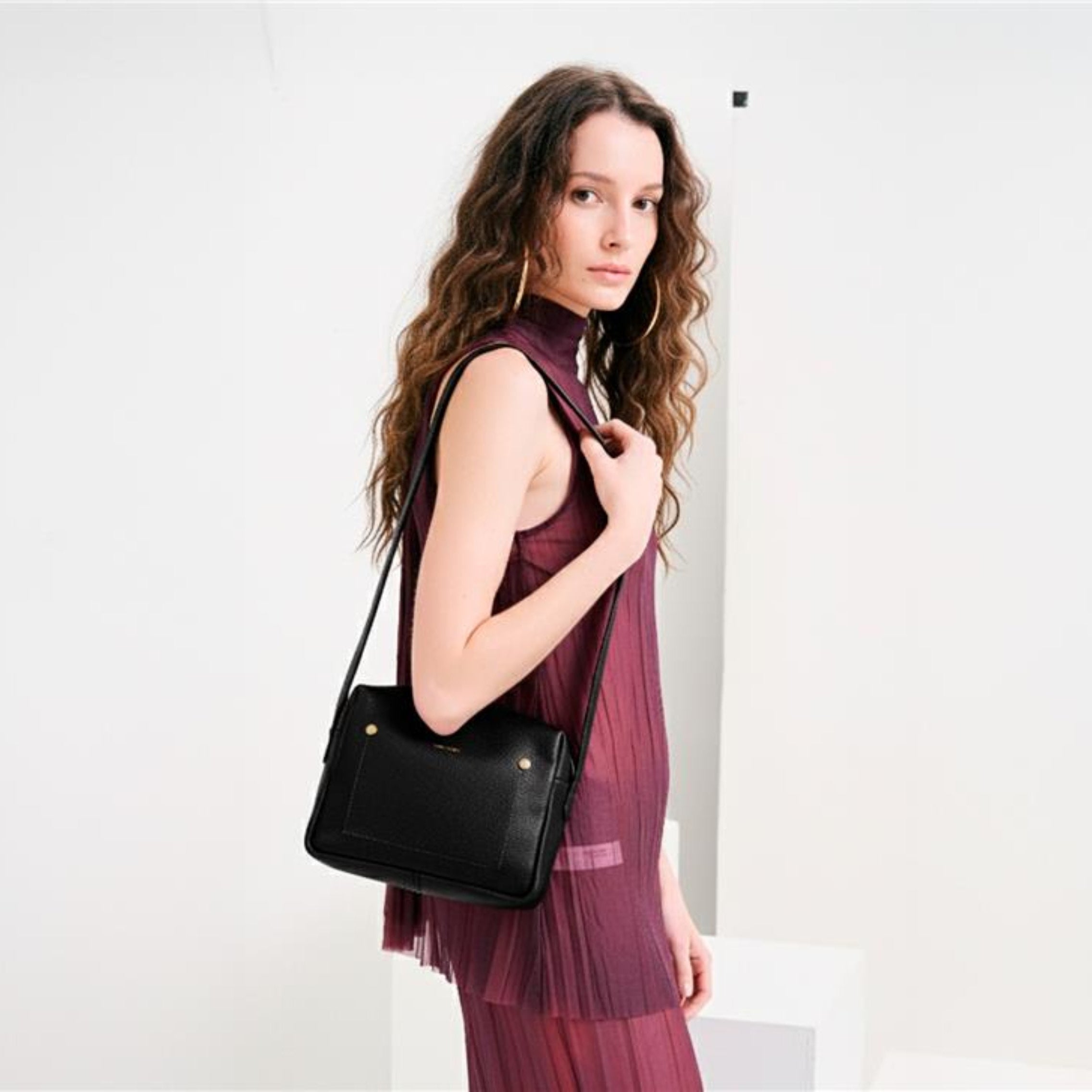 Bolsa Block Essencial Couro Adô Cor Preto