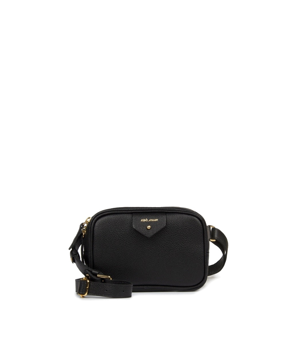 Pochete Cla Couro Adô Cor Preto