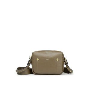 Bolsa Block Mini Couro Adô Cor Cinza Fendi