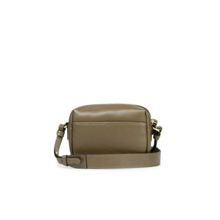 Bolsa Block Mini Couro Adô Cor Cinza Fendi