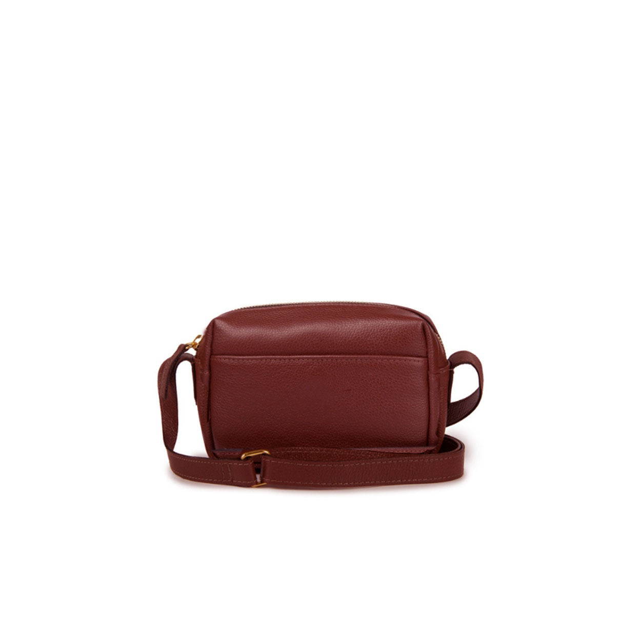 Bolsa Block Mini Essencial Couro Adô Cor Framboesa