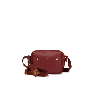 Bolsa Block Mini Essencial Couro Adô Cor Framboesa