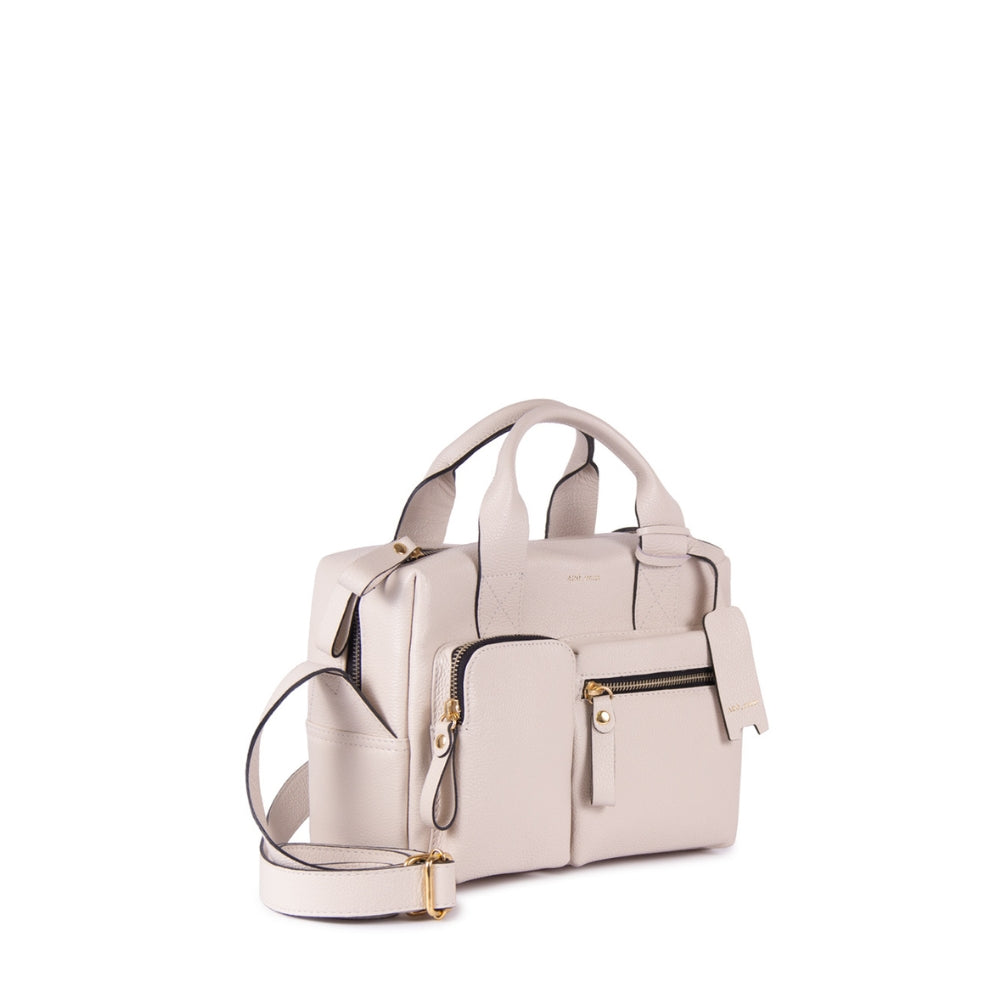 BOLSA MKA PEQUENA COR BRANCO LATTE