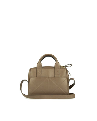 Bolsa Mka Pequena Couro Adô Cor Cinza Fendi