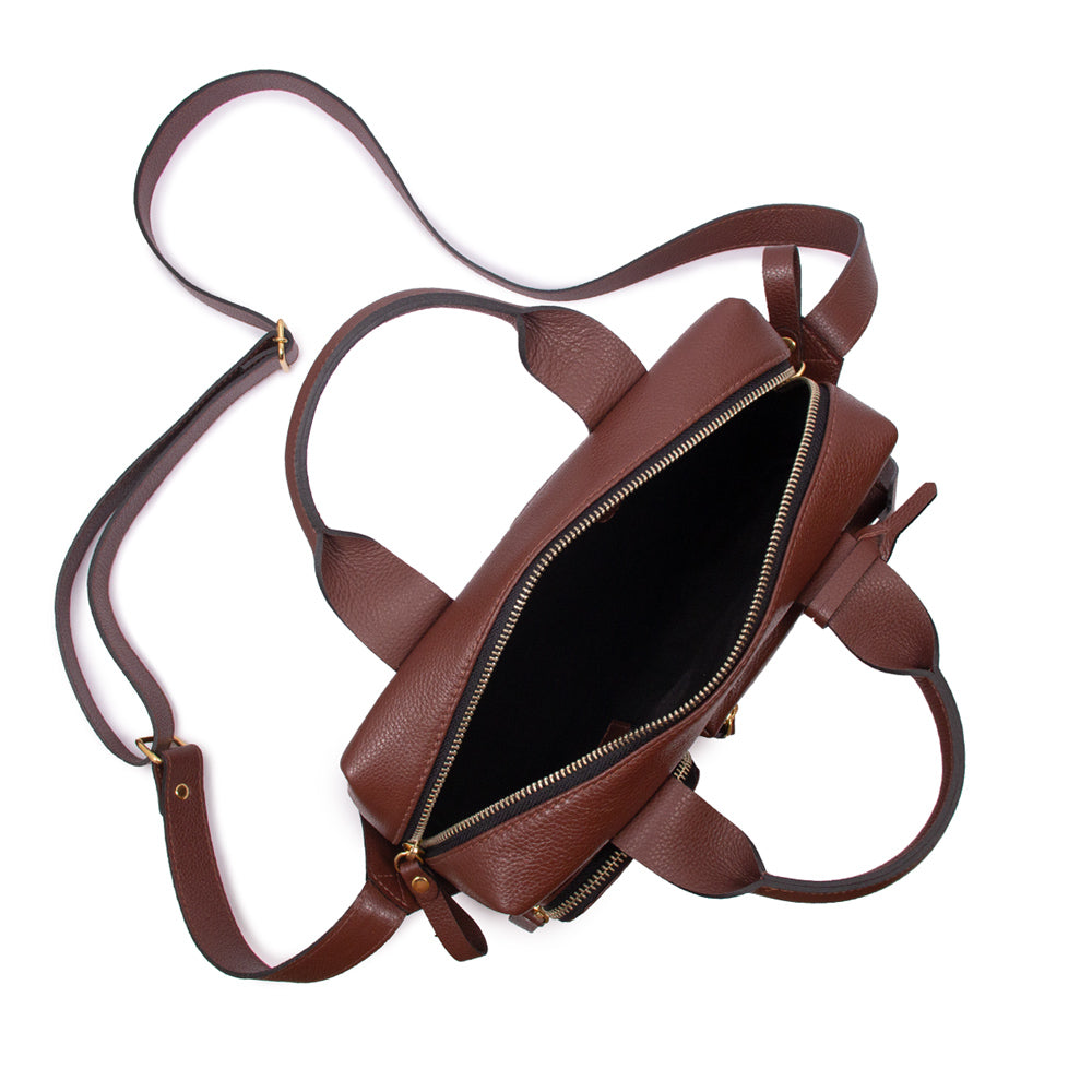BOLSA MKA PEQUENA COR MARROM CACAU