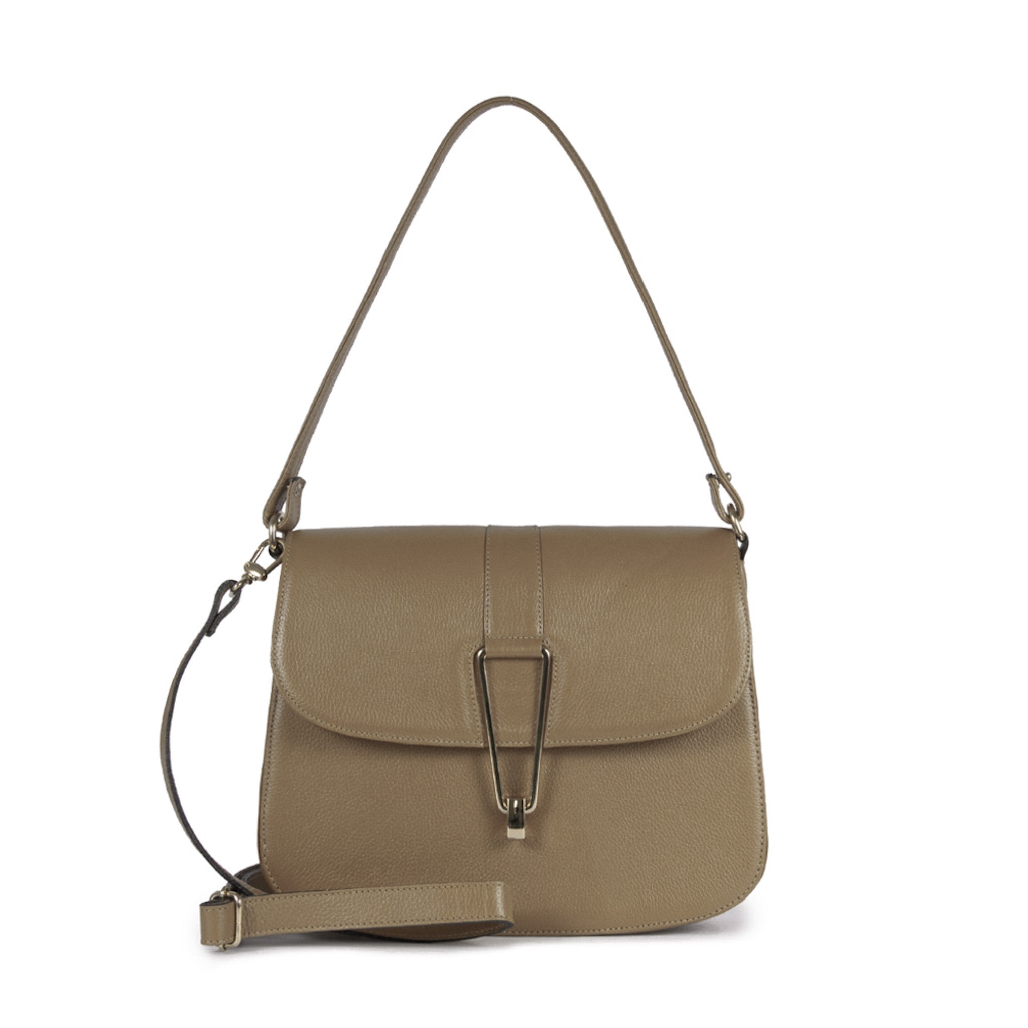 Bolsa Dora Couro Adô Cor Cinza Fendi