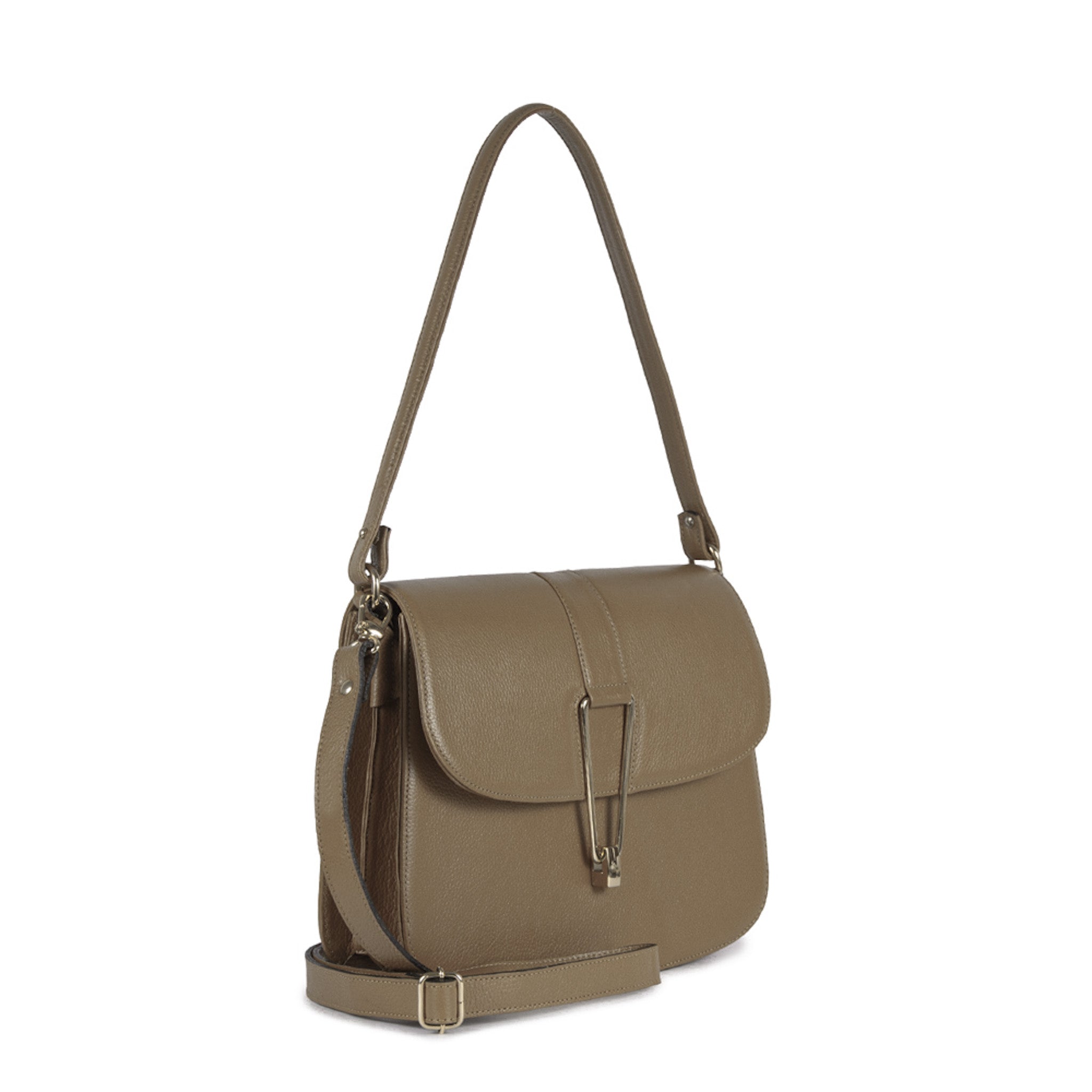 Bolsa Dora Couro Adô Cor Cinza Fendi