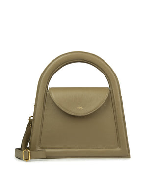 Bolsa Bambini Couro Adô Cor Cinza Fendi