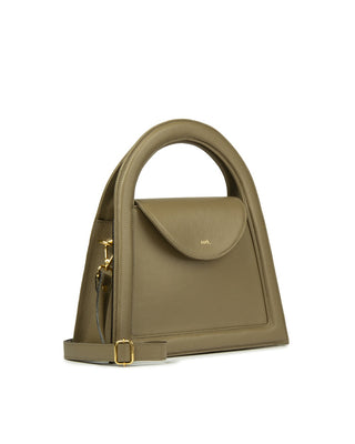 Bolsa Bambini Couro Adô Cor Cinza Fendi