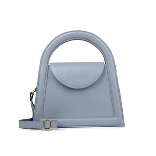 BOLSA BAMBINI COURO ADÔ COR AZUL GLACIAL