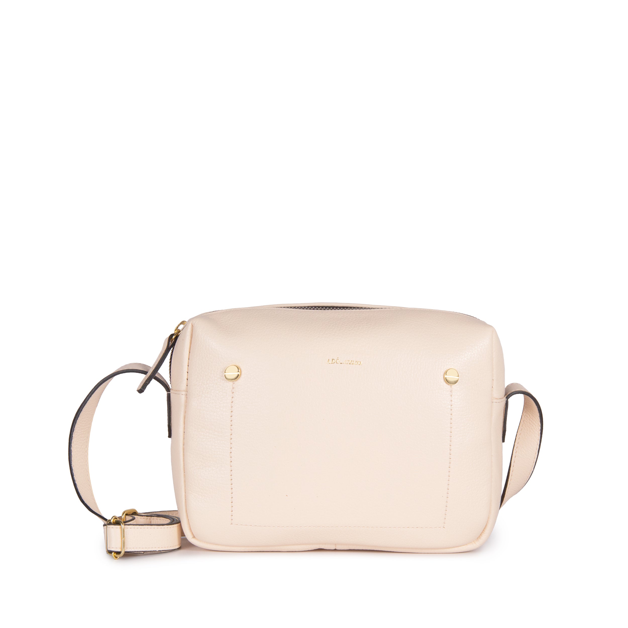 Bolsa Block Essencial Couro Adô Cor Creme Brulee