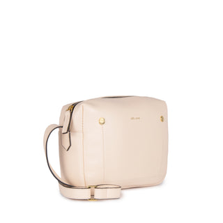 Bolsa Block Essencial Couro Adô Cor Creme Brulee