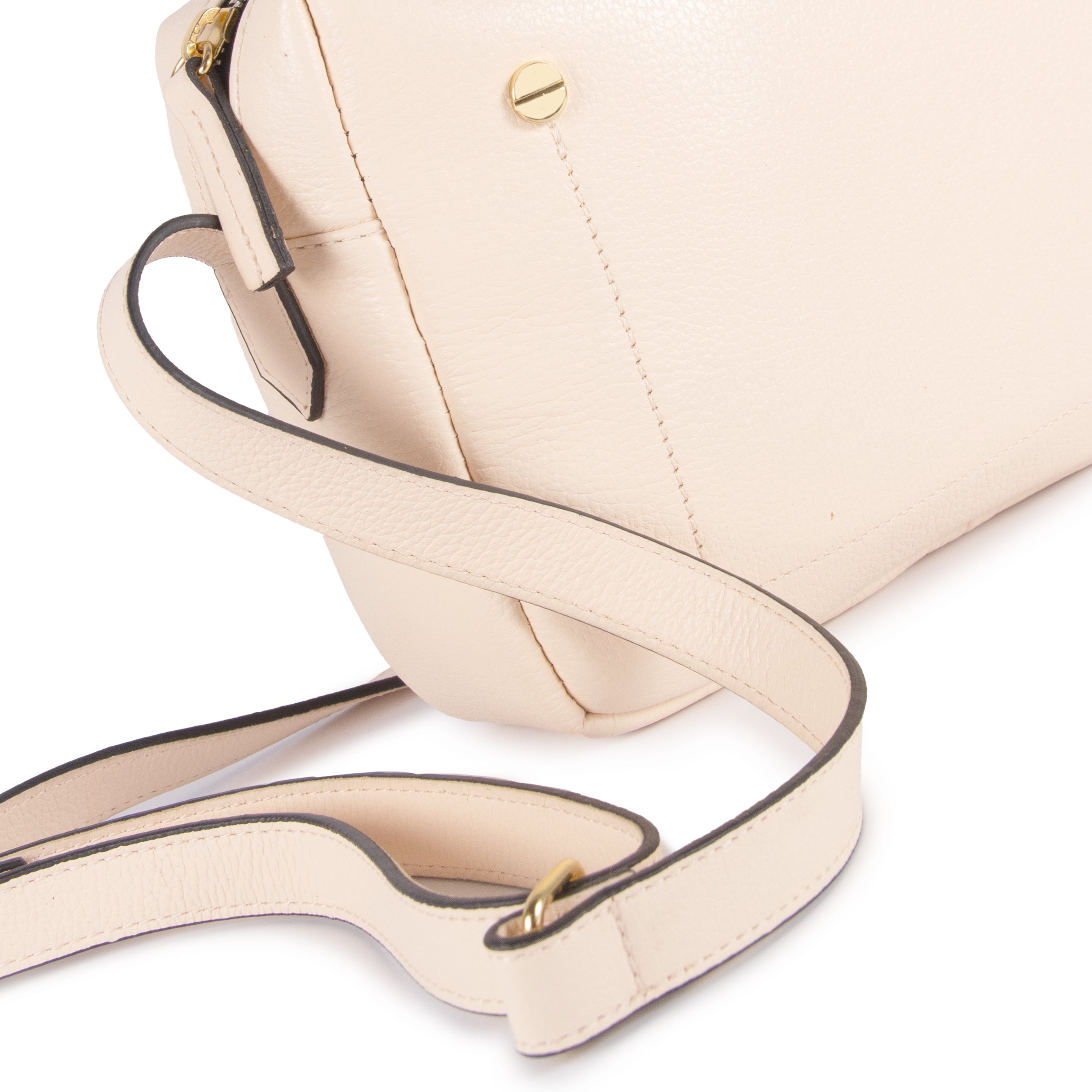 Bolsa Block Essencial Couro Adô Cor Creme Brulee