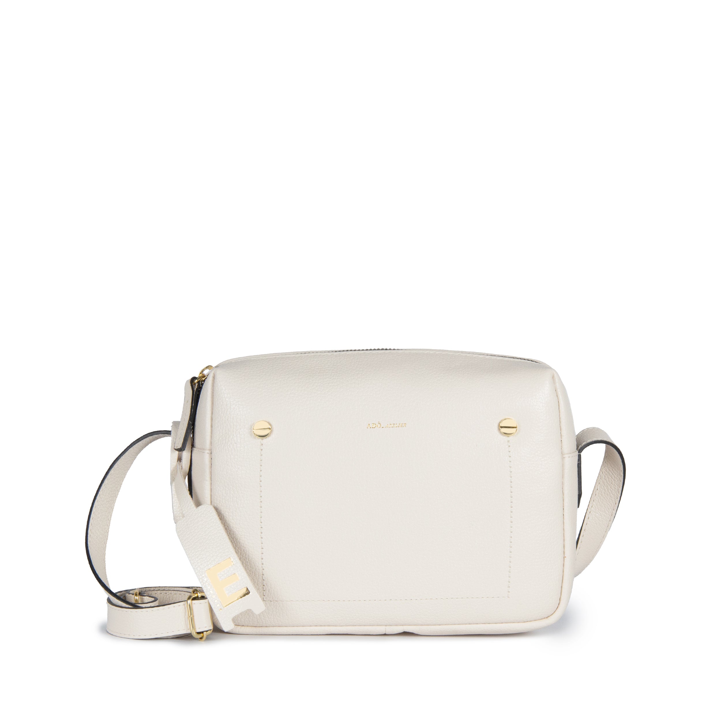 Bolsa Block Essencial Couro Adô Cor Branco Latte