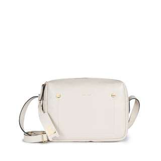 Bolsa Block Essencial Couro Adô Cor Branco Latte