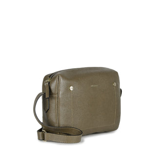 Bolsa Block Essencial Couro Adô Cor Cinza Fendi