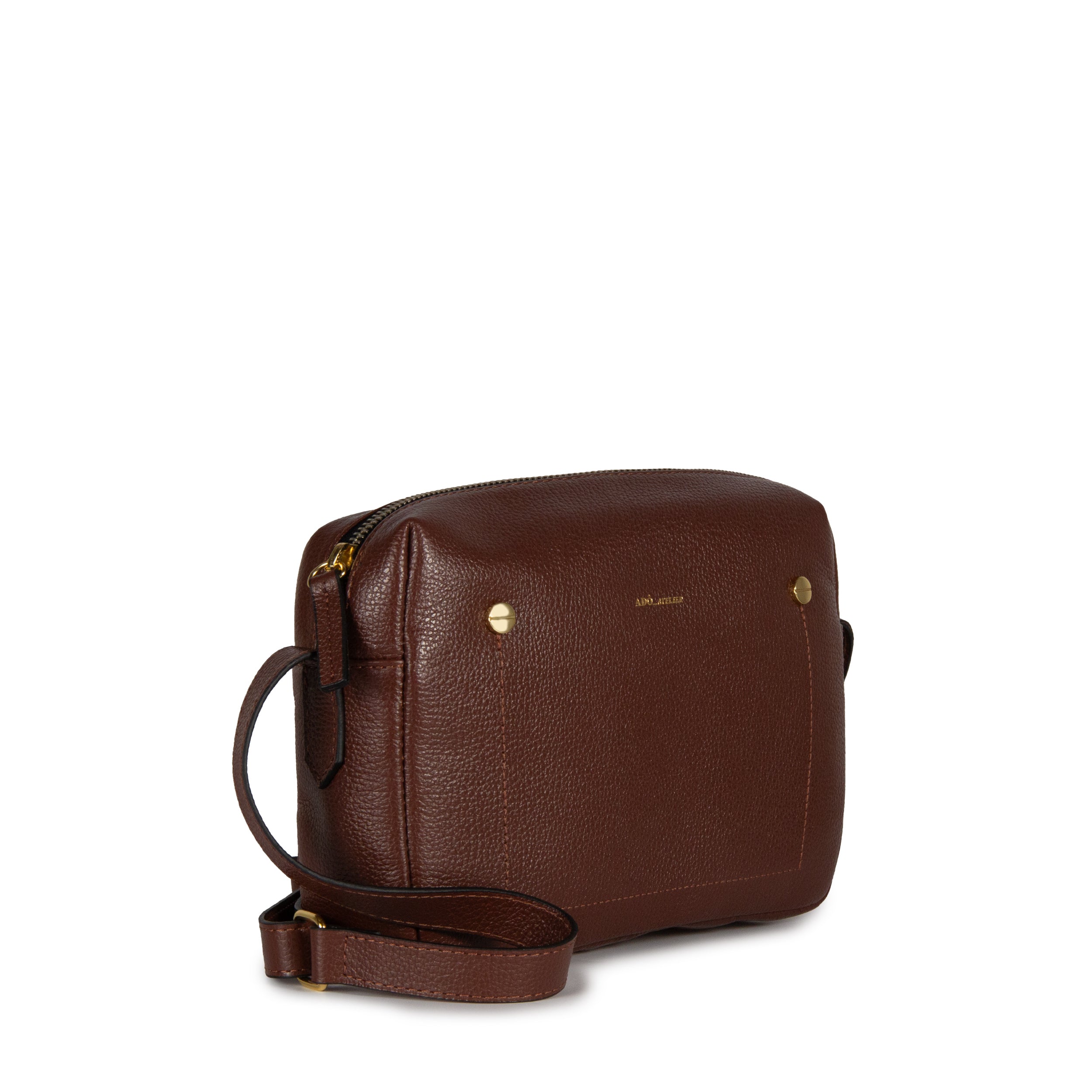 Bolsa Block Essencial Couro Adô Cor Marrom Cacau