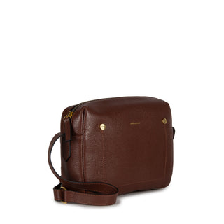 Bolsa Block Essencial Couro Adô Cor Marrom Cacau