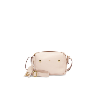 Bolsa Block Mini Essencial Couro Adô Cor Creme Brulee