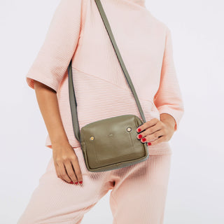 Bolsa Block Mini Essencial Couro Adô Cor Cinza Fendi