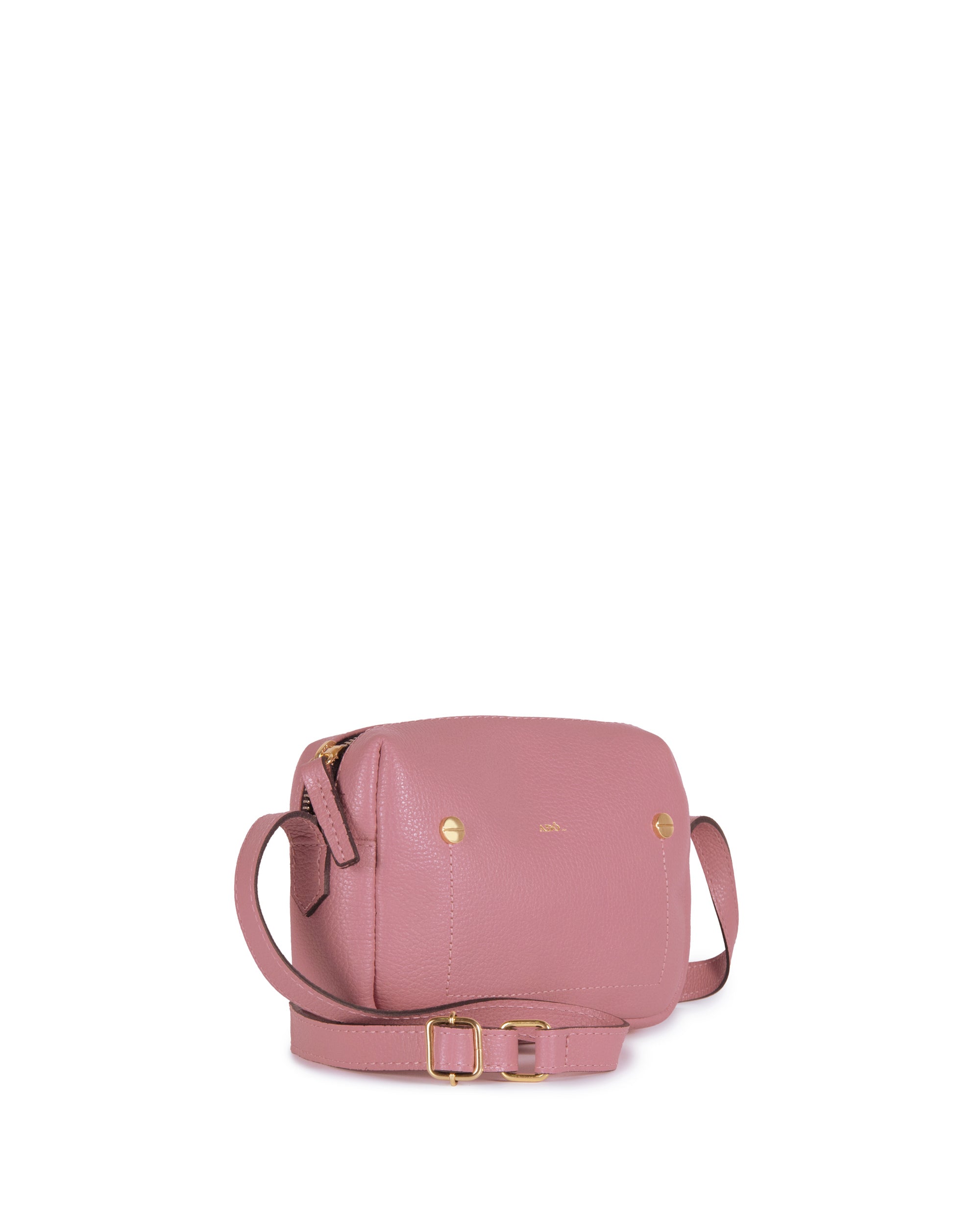 Bolsa Block Mini Essencial Couro Adô Cor Rosa Mauve