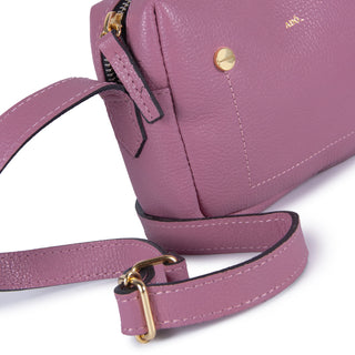 Bolsa Block Mini Essencial Couro Adô Cor Rosa Mauve