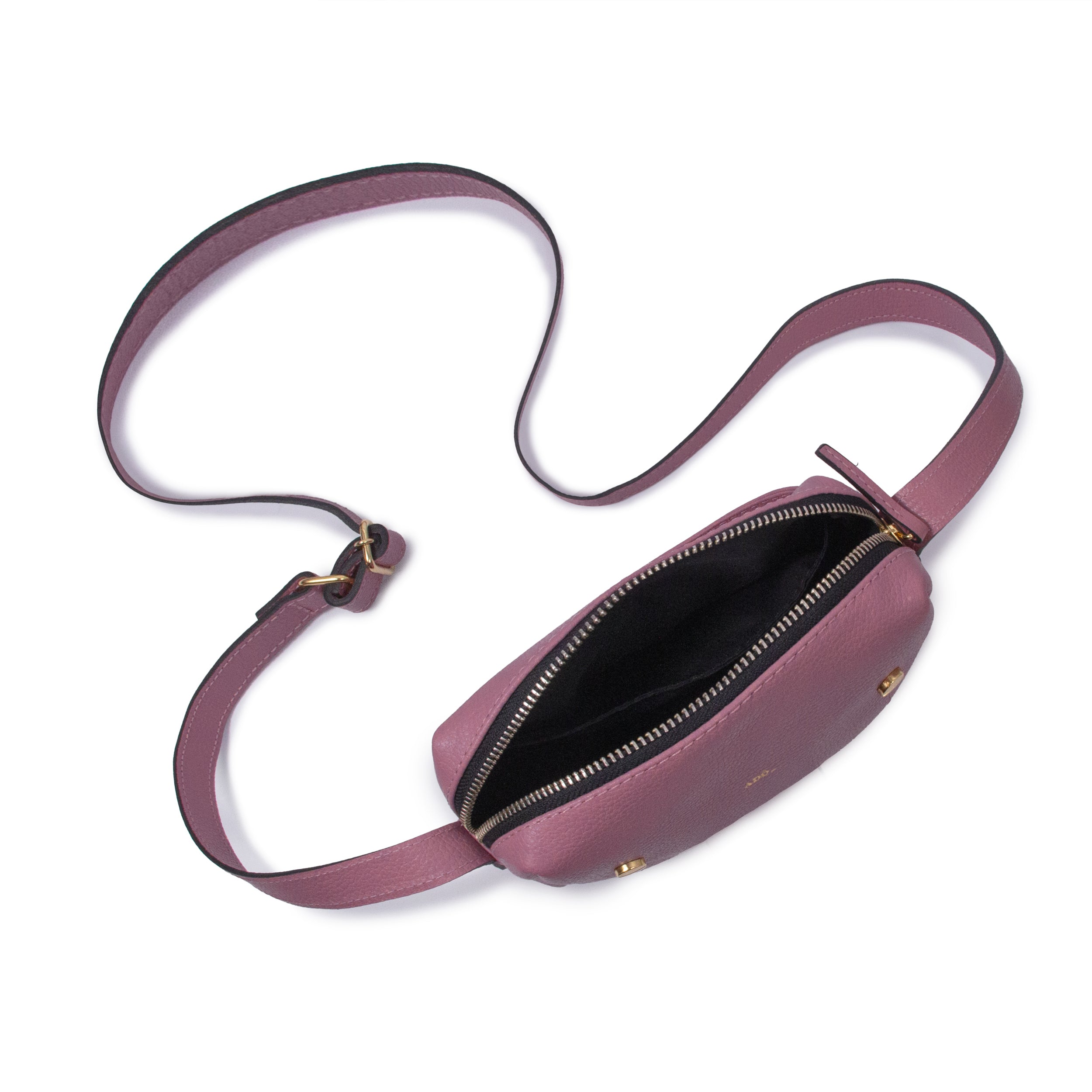 Bolsa Block Mini Essencial Couro Adô Cor Rosa Mauve