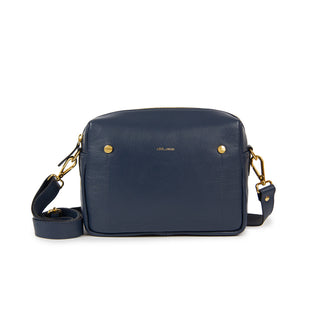 BOLSA BLOCK MOSQUETE COURO ADÔ COR MARINHO